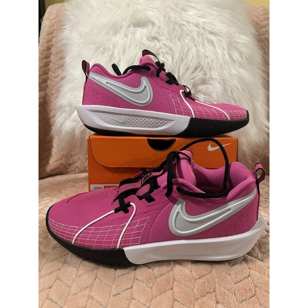 Nike Air Zoom GT Cut 3 Big Kids Black White Pink FD7033 600 SZ 5.5 Women SZ 7.5
